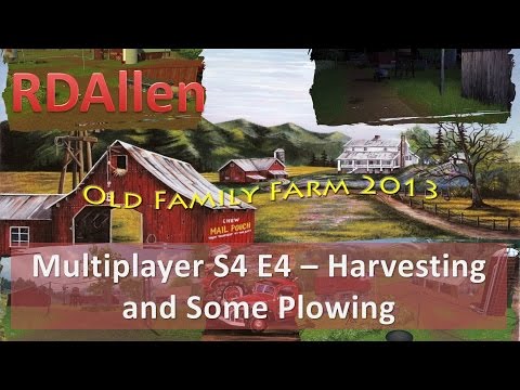 Farm Sim 15 Multiplayer Old Family Farm E4 - Harvesting and Plowing