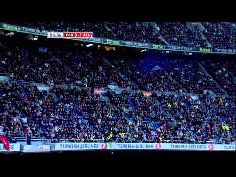 La Liga | Gol de Villa (3-1) en el FC Barcelona - Deportivo Alavés | 28-11-2012 | J5