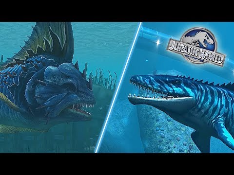 MOSASAURUS VS BANANOGMIUS - AQUATIC TOURNAMENT || JURASSIC WORLD THE GAME