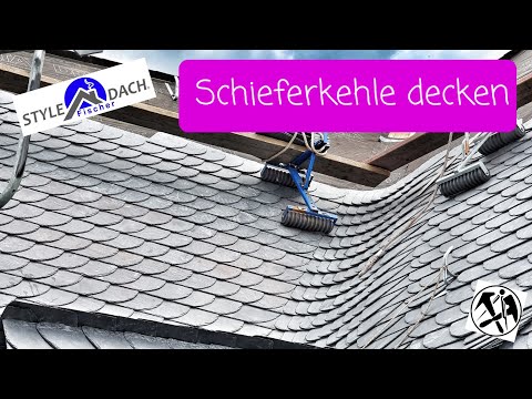 Live vom Schieferdach in Dresden - Schieferkehle decken - Schuppendeckung - Andreas Radisch