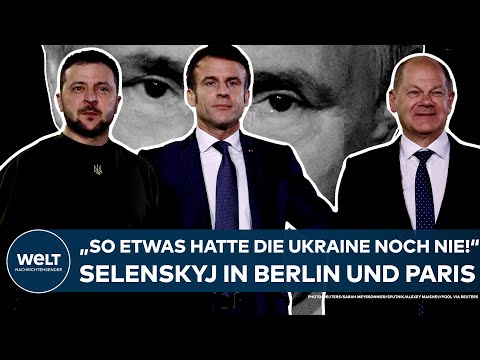 WOLODYMYR SELENSKYJ: "So etwas hatte die Ukraine noch nie!" Präsident besucht Berlin und Paris