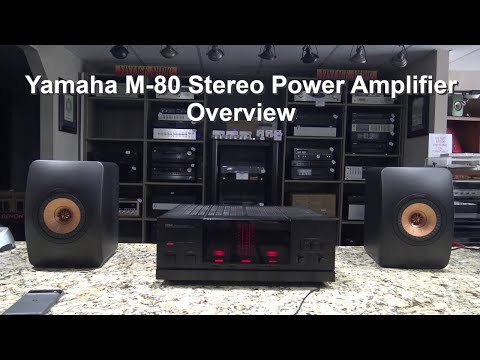 Yamaha M-80 Natural Sound Stereo Power Amplifier Overview