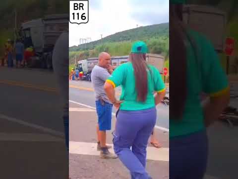 Acidente na BR 116,entre Divino e Orizânia MG.