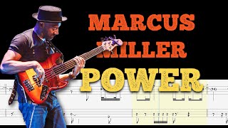 Marcus Miller - Power (Bass Tabs + Notation) By @ChamisBass