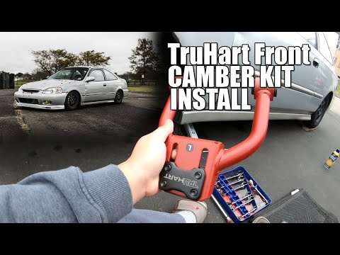 TruHart front camber kit install! | 96-00 Honda Civic