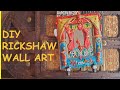 Auto Rickshaw Wall Art Made From Mirror And Polymer Clay