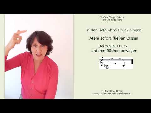 Schöner Singen 60plus Nr. 9 - Ab in die Tiefe oder Zu schön, um zu tief zu sein.