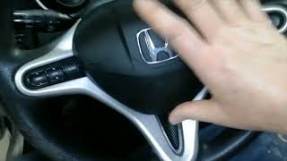Honda Jazz Steering Wheel removal How to