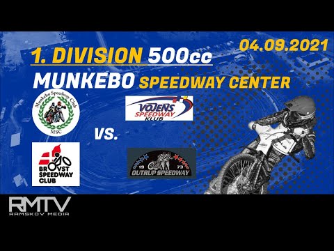 1. Division 500cc Munkebo - Outrup - Vojens - Brovst - 04.09.2021 Munkebo Speedway Center