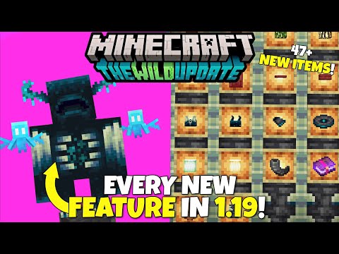 EVERY New Feature In Minecraft 1.19 The Wild Update! 47+ New Items, Mobs, Biomes & More!