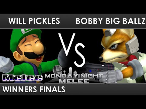 MNM 323 - Will Pickles (Luigi) VS bobby big ballz (Fox, Falco) - Winners Finals - SSBM Melee