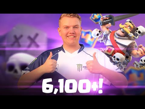 GRAND CHAMPION! Insane Graveyard Control Deck LIVE Ladder Gameplay - Clash Royale