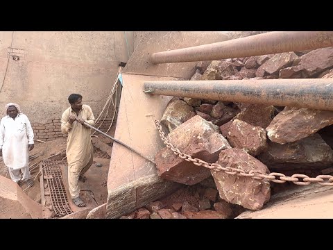 Extreme Hopper Jam | Big Stones Stuck in Rock Crusher | Hammer Breaking Action #stonecrusher 
