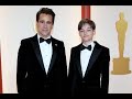 Colin Farrell twins with his 13 year old son, Henry, at the 2023 Oscars