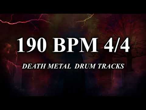 190 BPM 4/4 Double Pedal Drum Beat
