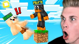 NOWA SERIA *ABRA vs BOBO* na TYLKO JEDNYM BLOKU w Minecraft! 😱
