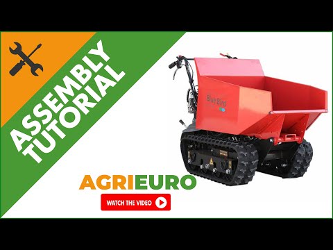 BLUE BIRD Transporter 500 D Tracked Power Barow - Dumper Barrow 500 Kg Capacity - Assembly tutorial