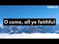O Come All Ye Faithful|Christmas Hymn| Karaoke