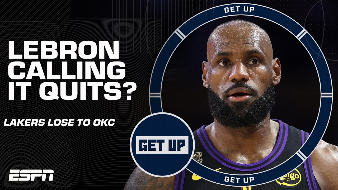 Did LeBron PLAY HIS LAST GAME⁉️ Get Up speculates...
