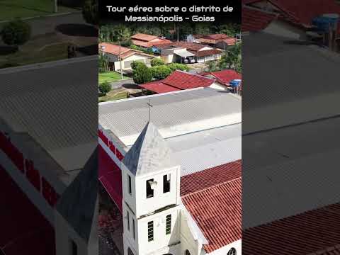 MESSIANÓPOLIS DISTRITO DE MOIPORA GOIÁS, PROJETO VISÃO AÉREA - TOUR AEREO PELA PRAÇA CENTRAL.