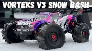 Bashing Through The Snow: ARRMA Vorteks V3 Snow Paddles