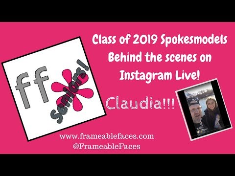 Class of 2019 Spokesmodels Instagram Live Behind The Scenes - Claudia!