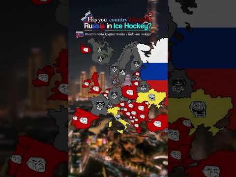 Has your country defeated Russia in Ice Hockey?🏒#shorts #maps #mapping #slovakmaps #hockey