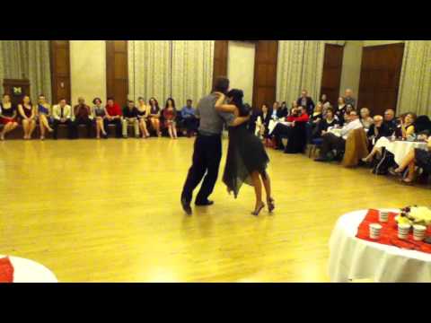  Jaimes Friedgen  and  Christa Rodriguez  are  dancing  at  Fire and Ice Tango Festival  in  2016