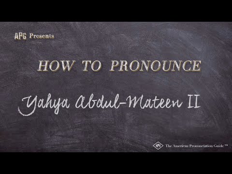 How to Pronounce Yahya Abdul-Mateen II (Real Life Examples!)