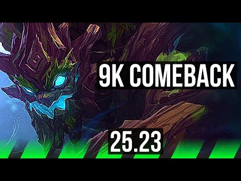 MAOKAI vs KINDRED (JGL) | 9k comeback, 500+ games | KR Master | 25.23