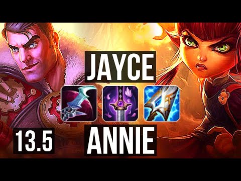 JAYCE vs ANNIE (MID) | 6/1/16, 70% winrate | KR Master | 13.5
