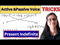 Active And Passive Voice Trick UPTET CTET DSSSB English Grammar Rules Present Indefinite Tense