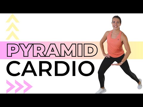 25 Minute Intense Pyramid Cardio Workout - At Home
