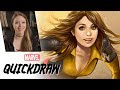 Ashley Witter draws Kitty Pryde – Marvel Quickdraw