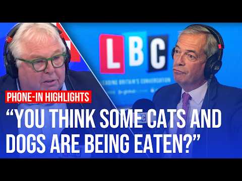 Highlights from Nigel Farage's LBC phone-in