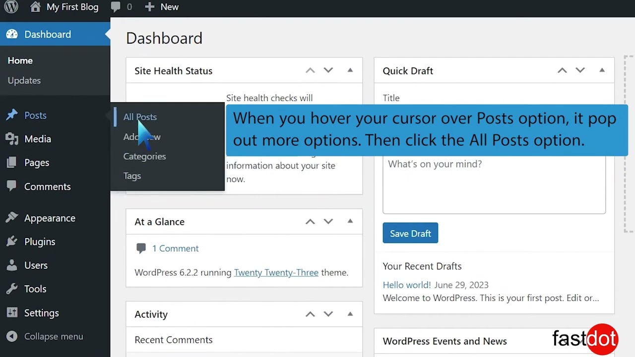 How to Remove Sample Comments and Posts From WordPress   Fastdot