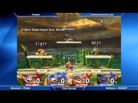 Petopia - Atomsk + Peter vs Keitaro + NAKAT - SSBB