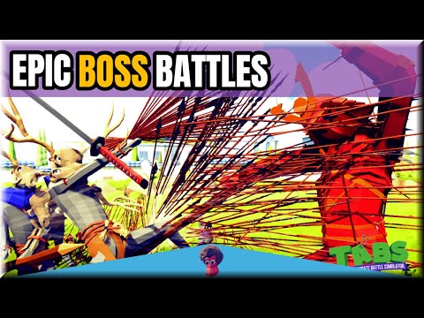 Intense Boss Battles! Spear Bloke Army vs Every Faction + TarYosh Faction - TABS Revenge Of Spears