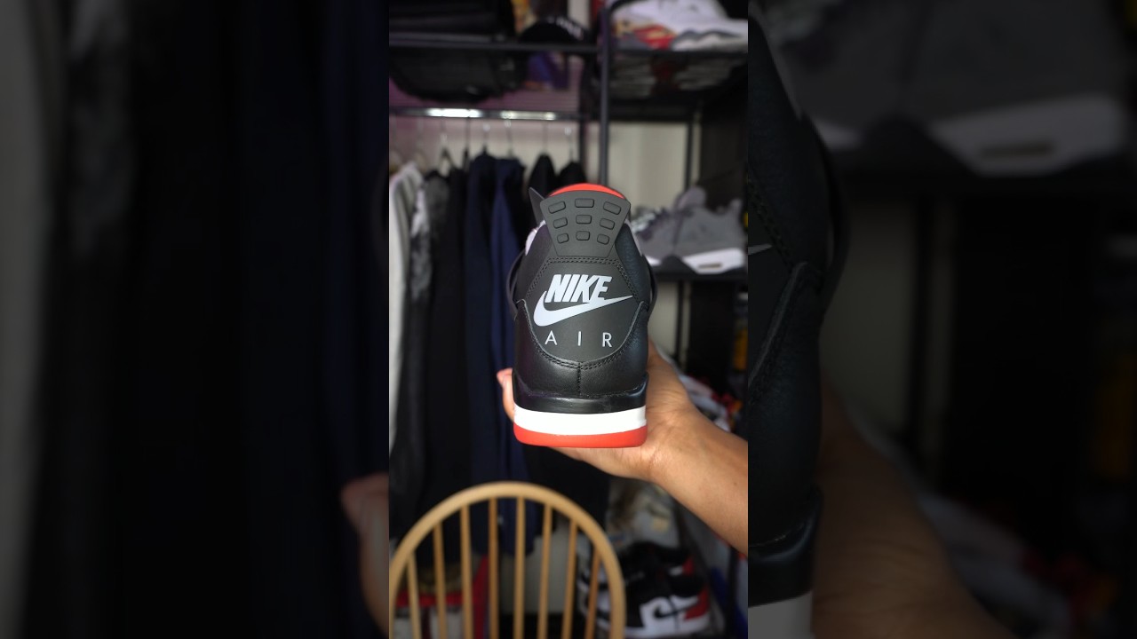 Air Jordan 4 Bred Reimagined ASMR Unboxing #sneaker #asmr #shorts