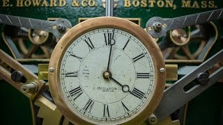 Clock and clockwork mechanisms being refurbished for the Hayes Hall clock tower.