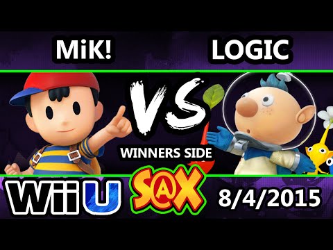 S@X 109 - MiK! (Ness) Vs. VGBC | Logic (Diddy Kong) SSB4 Tournament - Smash Wii U - Smash 4