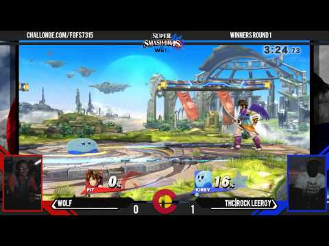 FGF2 - Wolf (Robin) Vs. THC|Rock Leeroy (Kirby) WR1 - Smash 4