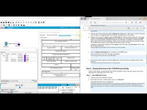 3.2.4.6 packet tracer investigating the TCP/IP & OSI Model in action Answer