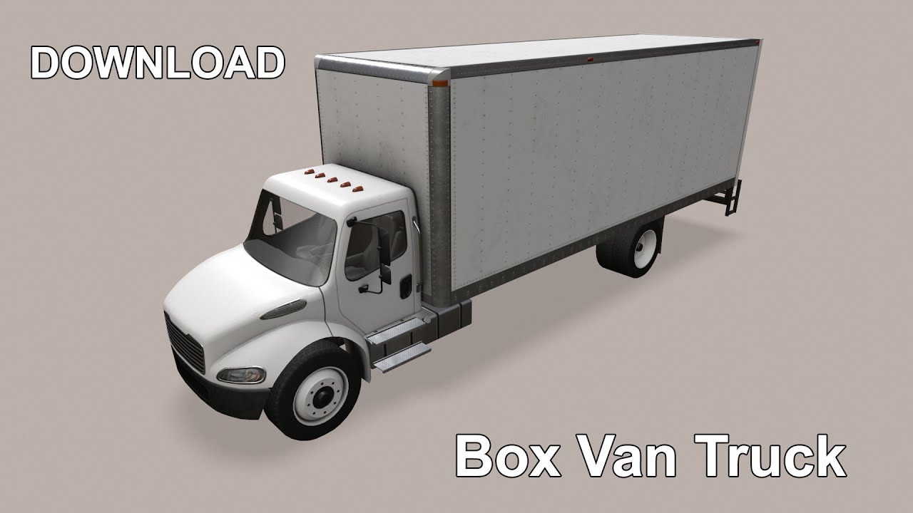 Грузовик-фургон --324-- 3D Модель