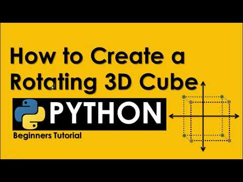HOW TO DRAW A 3D CUBE USING OPENGL IN PYTHON | PYTHON TUTORIAL