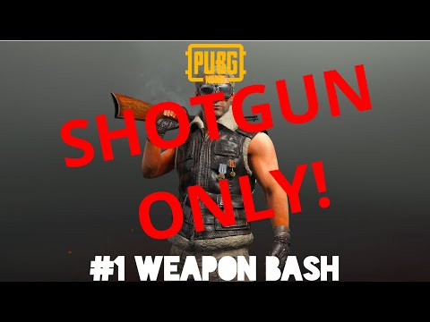 Shotgun only challenge, #1 weapon bash ,PUBG gameplay