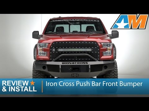 2015-2017 Ford F-150 Iron Cross Push Bar Front Bumper Review & Install