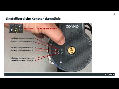 COSMO CP-HY | Konstantkennlinie Trinkwasserspeicher einstellen