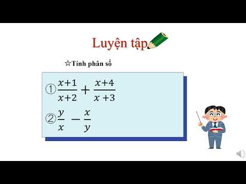 高2＿分数式の計算＿分数式の加減法（ベトナム語版）
