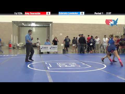 FILA Junior 51 kg / 112.25 lbs. - Amy Fearnside vs. Gabriela Lembcke